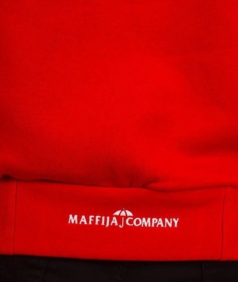 SB Maffija-Rood-Screen Bluza Kaptur Czerwona