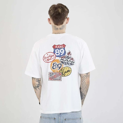 Koszulka Karl Kani Retro Patch Print PD00007514 biała