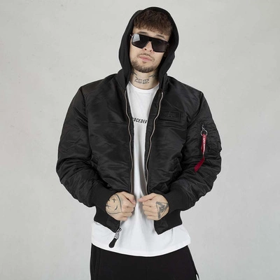 Kurtka Alpha Industries MA-1 ZH Back Print 128113 czarno kolorowa 