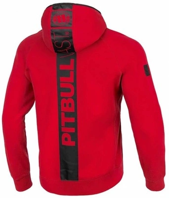 Bluza Pit Bull Hoodie Zip Harris Hilltop czerwona