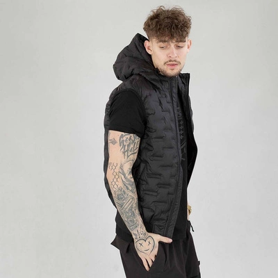 Bezrękawnik Pit Bull Eclipse czarny z kapturem