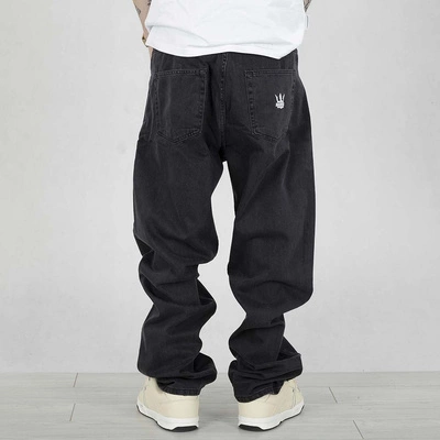 Spodnie Baggy Jigga Wear Crown Jeans anthracite