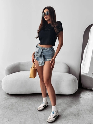 Krótkie Spodenki Olavoga Dually jasne niebieskie