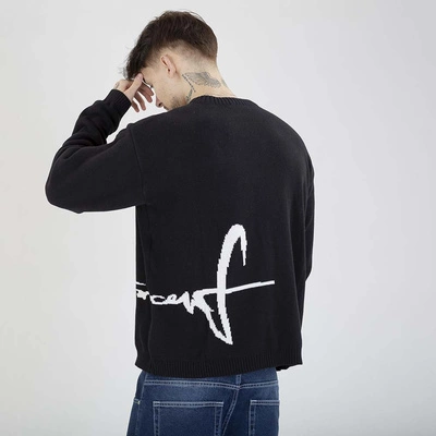 Sweter Stoprocent Tag Frontback czarny