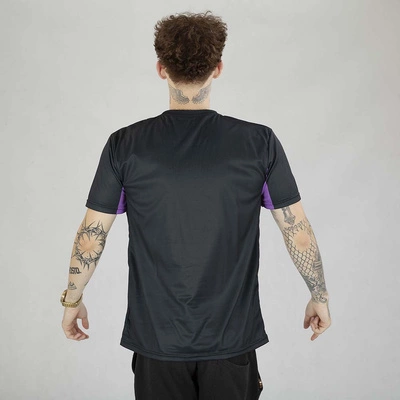 Koszulka Patriotic Collage Tag czarno fioletowa