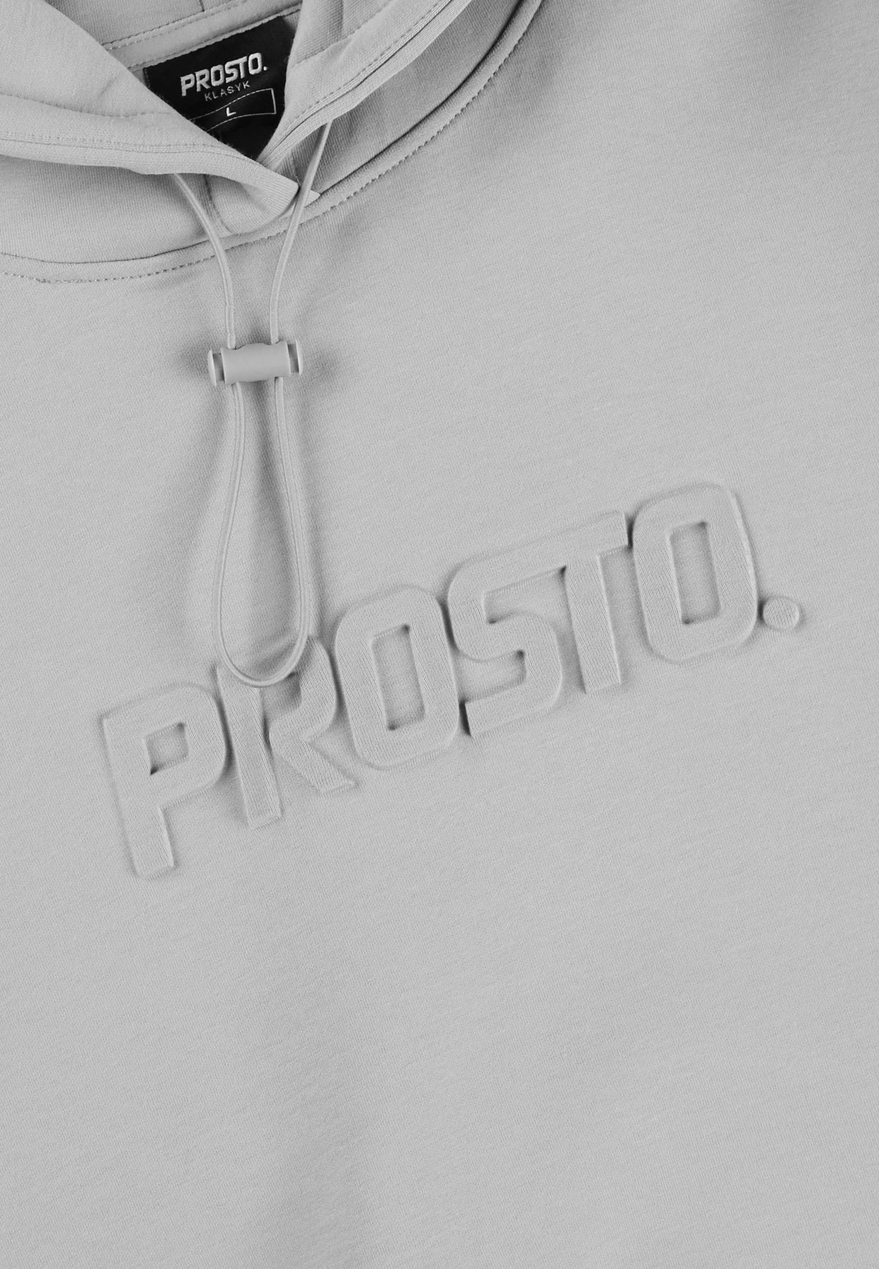 Bluza Prosto Hoodie Interlock Logy szara