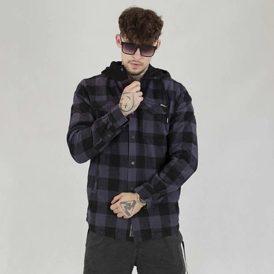 Koszula Pit Bull Mitchell Z Kapturem Pioneer szaro czarna