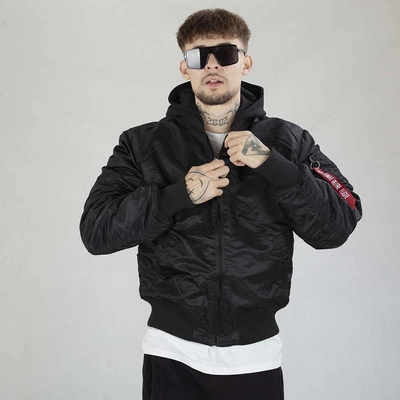 Kurtka Alpha Industries MA-1 ZH Back Print 128113 czarno kolorowa