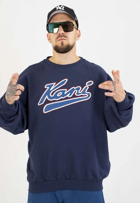 Bluza Karl Kani Crewneck Versity Print Os PD00007519 niebieska
