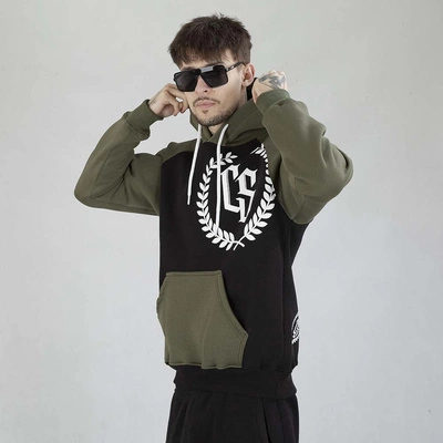 Bluza Hoodie Ciemna Strefa CS Reglan czarna khaki