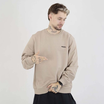 Bluza Prosto Crewneck Infinity Logo beżowa