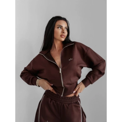 Bluza Olavoga ZIP Silent Storm brązowa