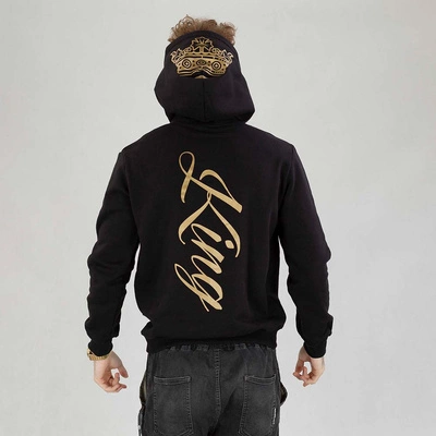 Bluza Hoodie Red Eyes King czarno złota