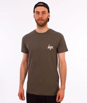 Hype-Disheleved T-Shirt Khaki