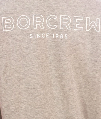 Biuro Ochrony Rapu-Classic Borcrew Outline Bluza Jasny Szary