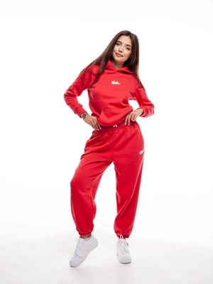 Spodnie Dresowe Nice View Brand Small czerwone