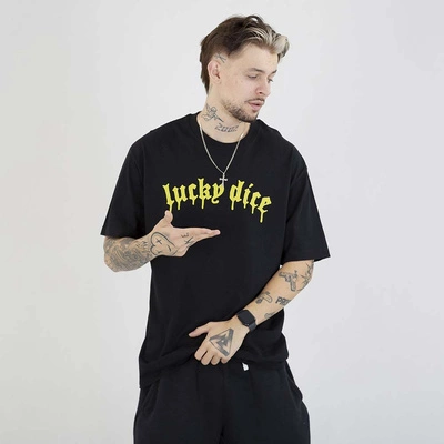 Koszulka Lucky Dice Baggy LD Melt czarna limonka