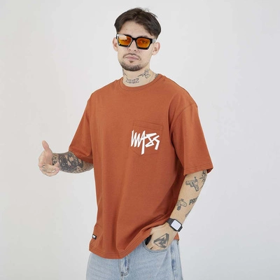 Koszulka Mass Pocket Sign pomarańczowy