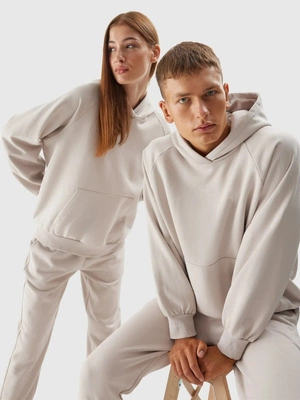 Bluza 4F Hoodie U704 unisex beżowa