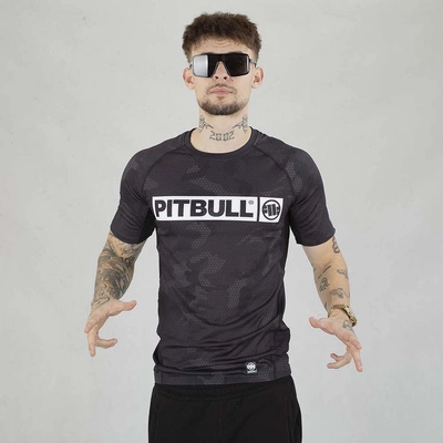 Koszulka Sportowa Pit Bull Rashguard Net Camo Hilltop II czarna