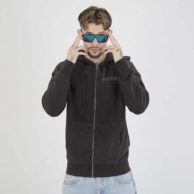 Bluza Pit Bull Hoodie ZIP Strenght & Respect sprana grafitowa