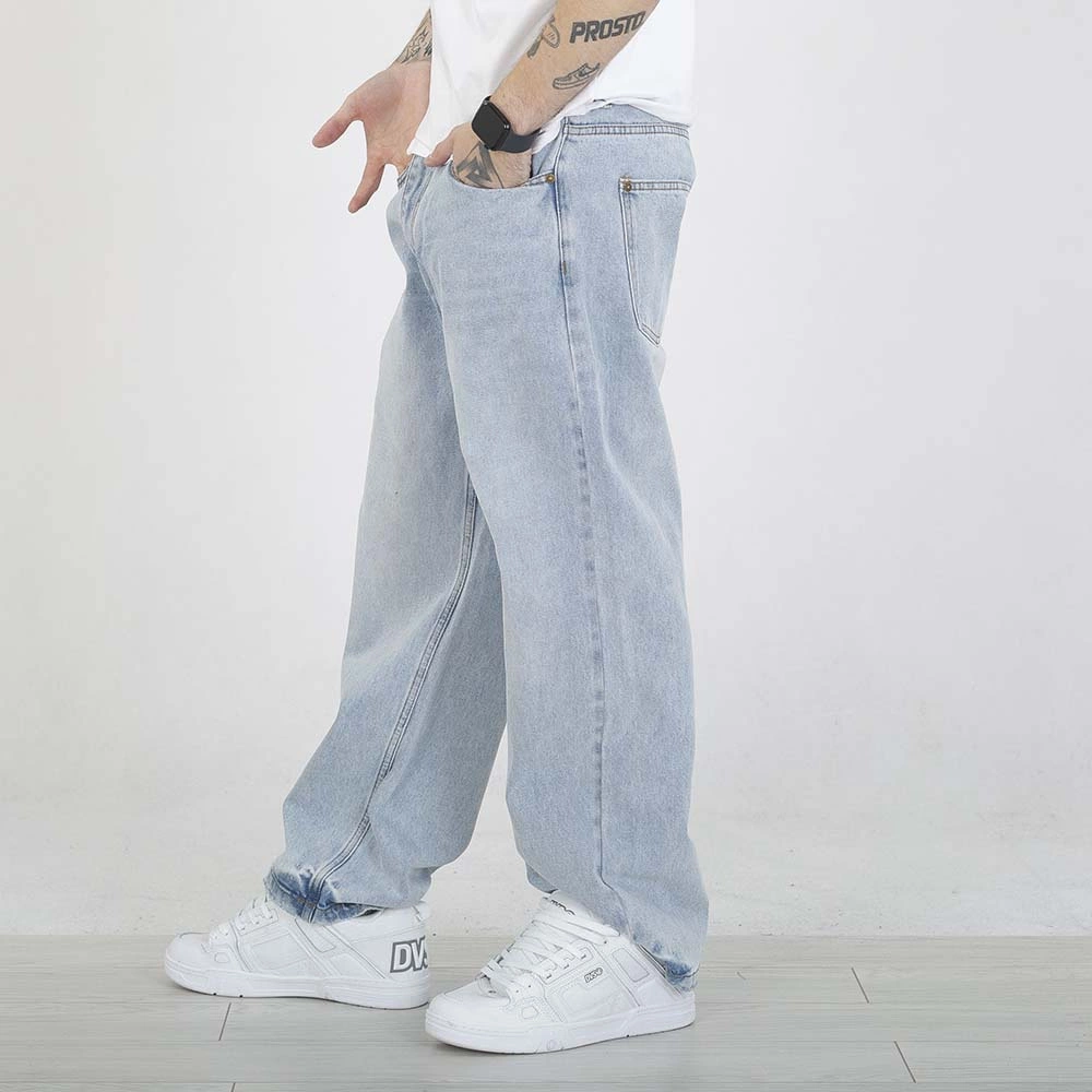 Spodnie Baggy Prosto Shield niebieskie