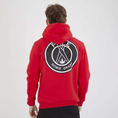 Bluza Hoodie Dudek P56 Palę Sobie Grass czerwona