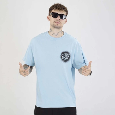 Koszulka Pit Bull Graffiti jasna niebieska