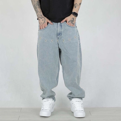 Spodnie Mass Jeans Extra Baggy Fit Bergen jasne niebieskie