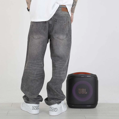 Spodnie Baggy Prosto Tarmac jasne szare