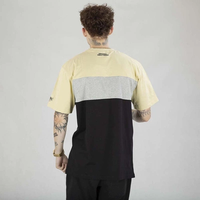 Koszulka Mass Target beżowo szaro czarna