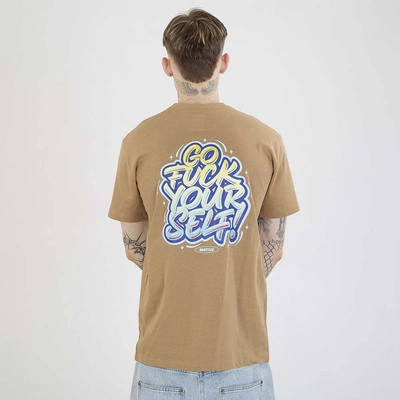 Koszulka Motive Yourself Back beżowa