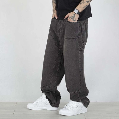 Spodnie Mass Jeans Extra Baggy Fit Worker czarne