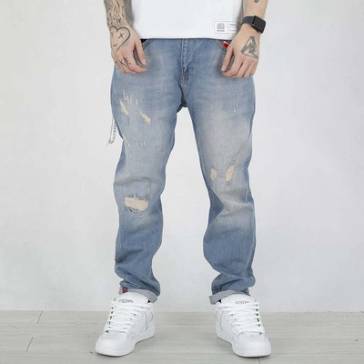 Spodnie Jogger I8 Denim BOY47 jasne niebieskie