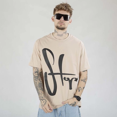 Koszulka Stoprocent Black Tag beżowa