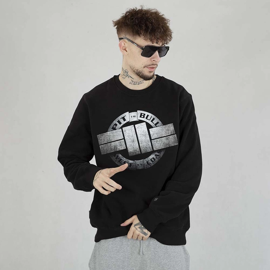 Bluza Pit Bull Crewneck Steel Logo X czarna