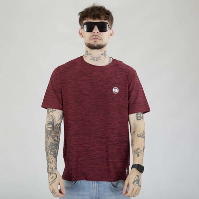 Koszulka Pit Bull Casual Small Logo bordowa melanż