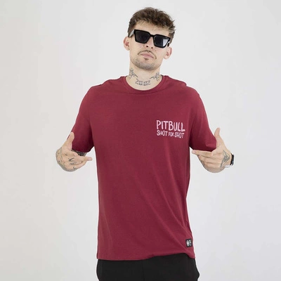 Koszulka Pit Bull Shot For Shot bordowa