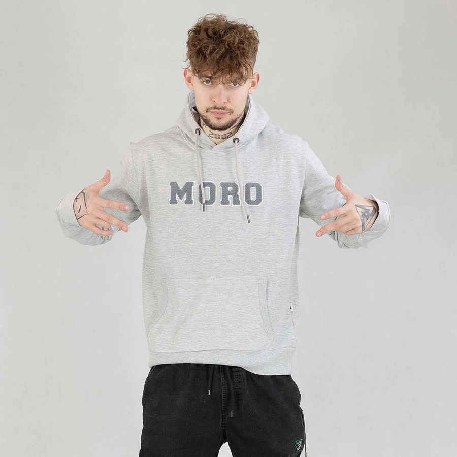 Bluza Hoodie Moro Sport Moro Frotte szara