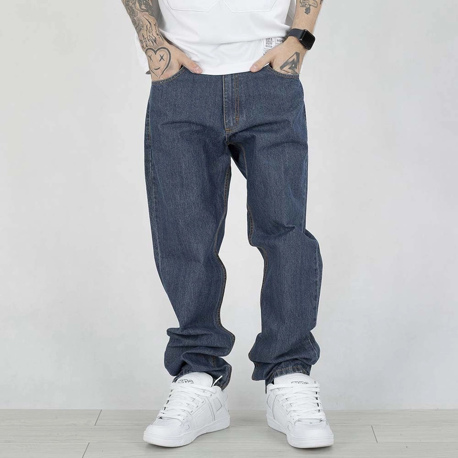 Spodnie Diil Regular Jeans Skórka Laur medium
