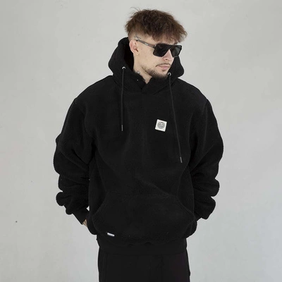 Kurtka Zimowa MASS Hoodie Patch Teddy czarna