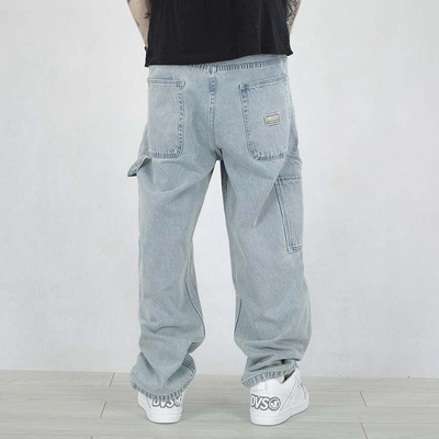 Spodnie Mass Jeans Extra Baggy Fit Worker jasne niebieskie