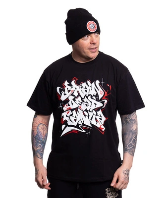 Koszulka Brain Dead Familia Graffiti czarny