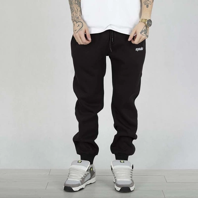 Spodnie Dresowe El Polako Slim Fit Small Haft czarne