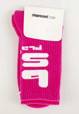 Skarpetki Stoprocent Bass Planet różowe