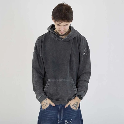 Bluza Stoprocent Hoodie Haft Bark Small czarna sprana