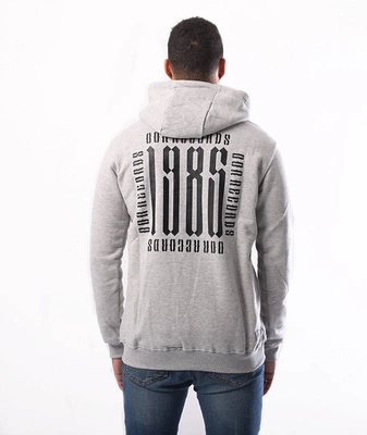 Biuro Ochrony Rapu-Records Bluza Kangurka Kaptur Szary