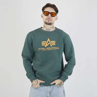 Bluza Alpha Industries Crewneck Basic 178302 zielona