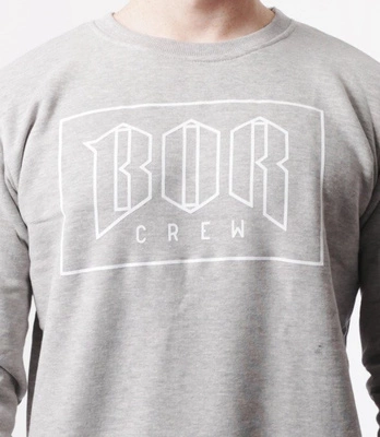 Biuro Ochrony Rapu-BOR New Outline Bluza Jasny Szary