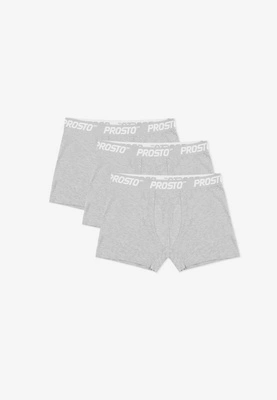 Prosto Bokserki 3pack szare